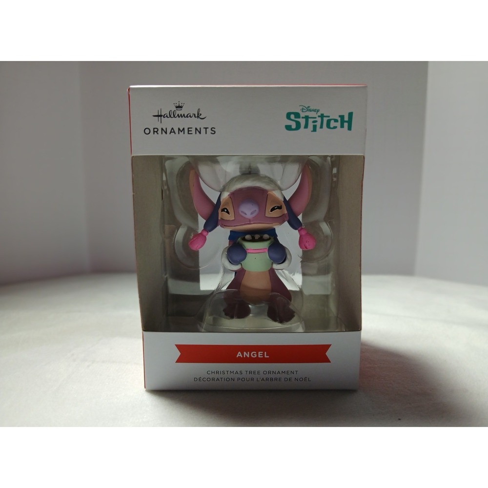 Disney Stitch Angel Hot Cocoa Hallmark Christmas Ornament 2025 New Box